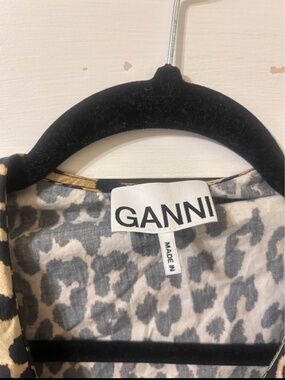 GANNI peter pan collard top